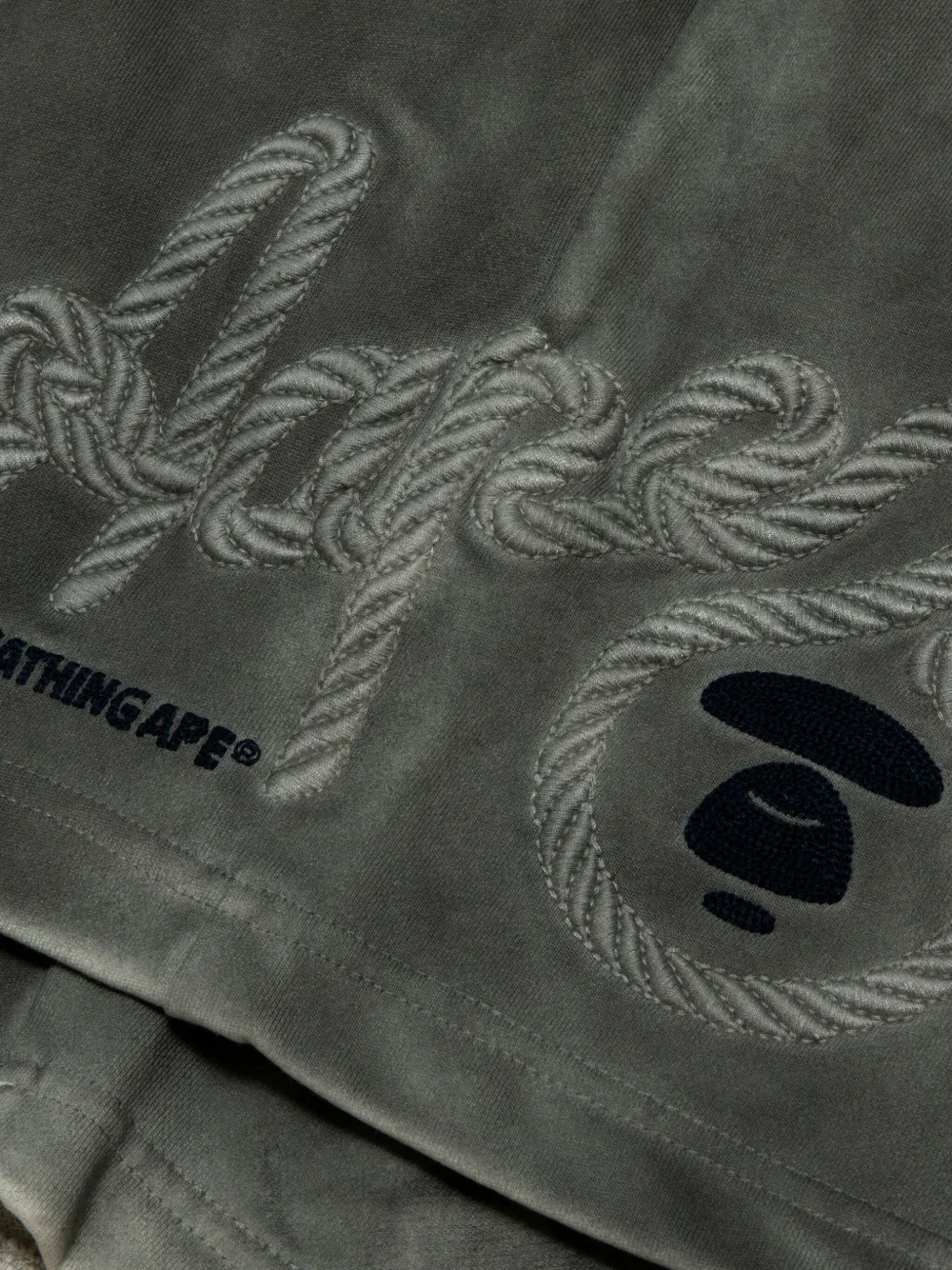 AAPE BY *A BATHING APE Shorts met tie-dye print Grijs