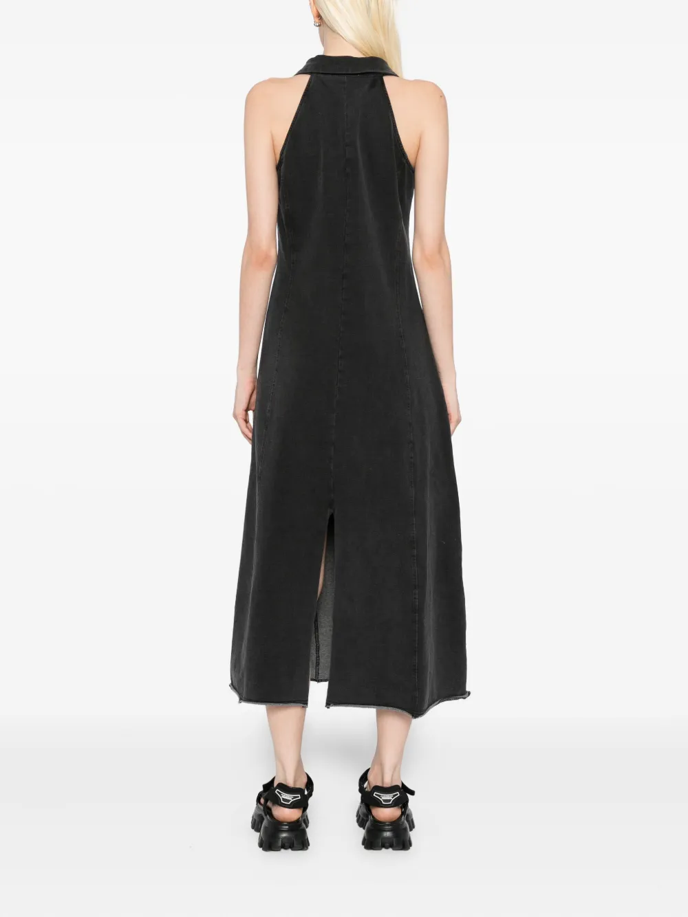 b+ab Mouwloze midi-jurk Grijs