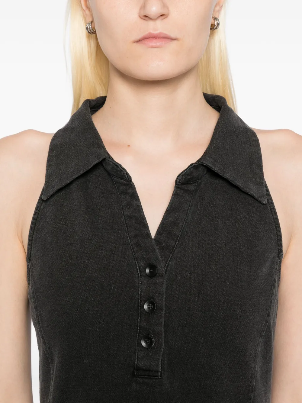 b+ab Mouwloze midi-jurk Grijs