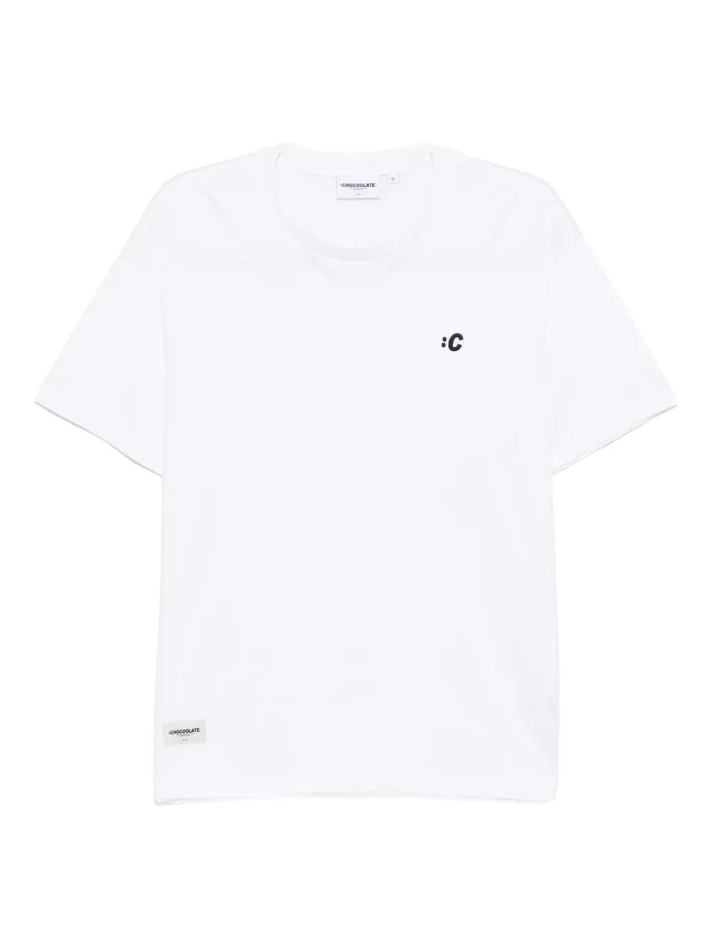 logo-embroidered T-shirt