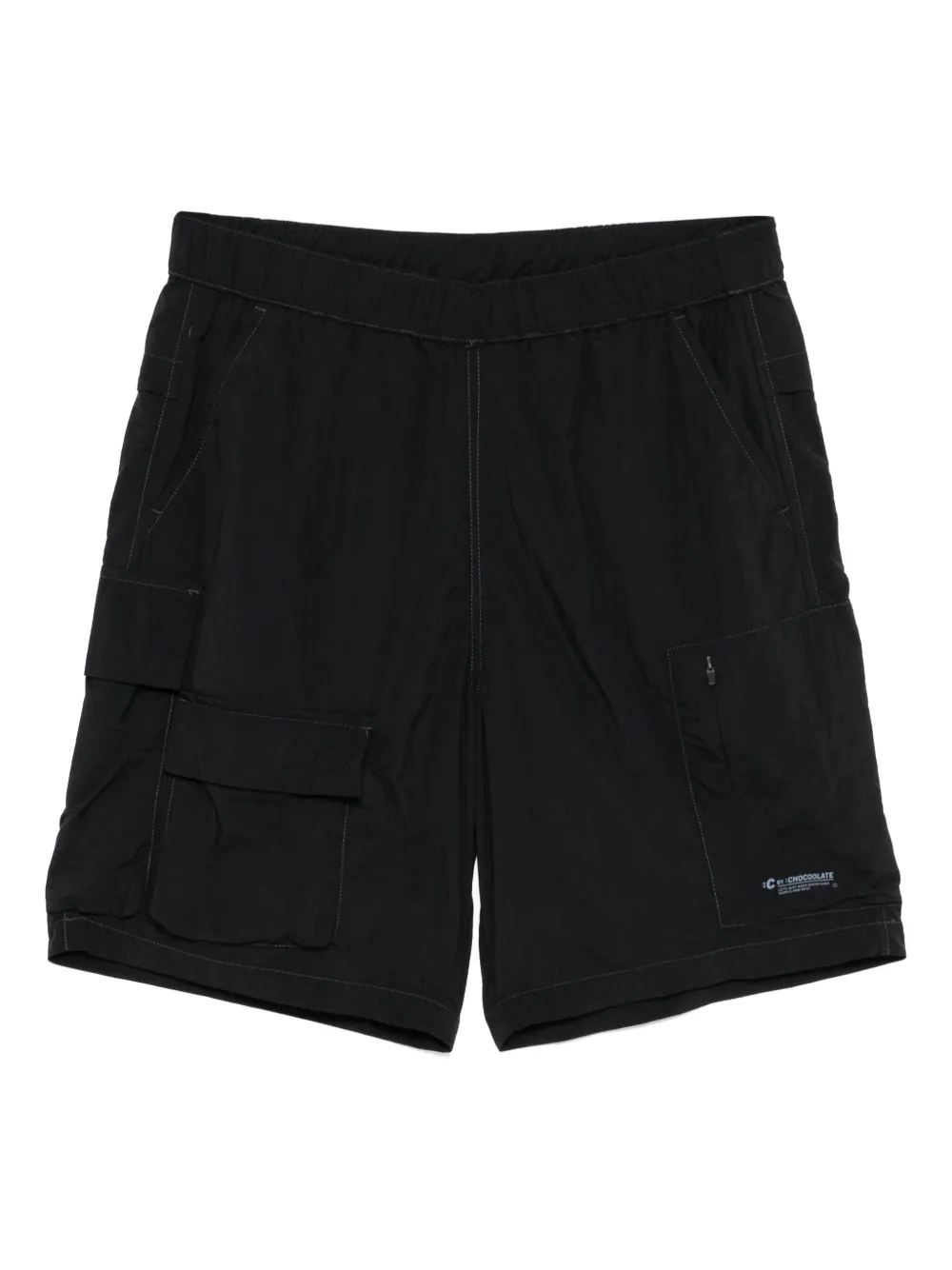 CHOCOOLATE logo-printed cargo shorts | Black | Image 1