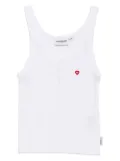 CHOCOOLATE cotton tank top - White
