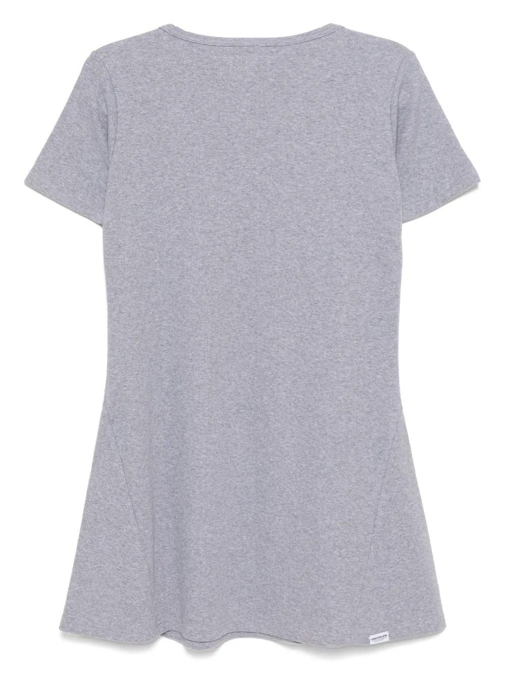CHOCOOLATE logo-patch dress - Grijs