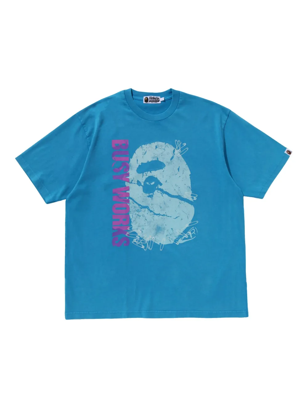 A BATHING APE® t-shirt à imprimé graphique | bleu | Image 1