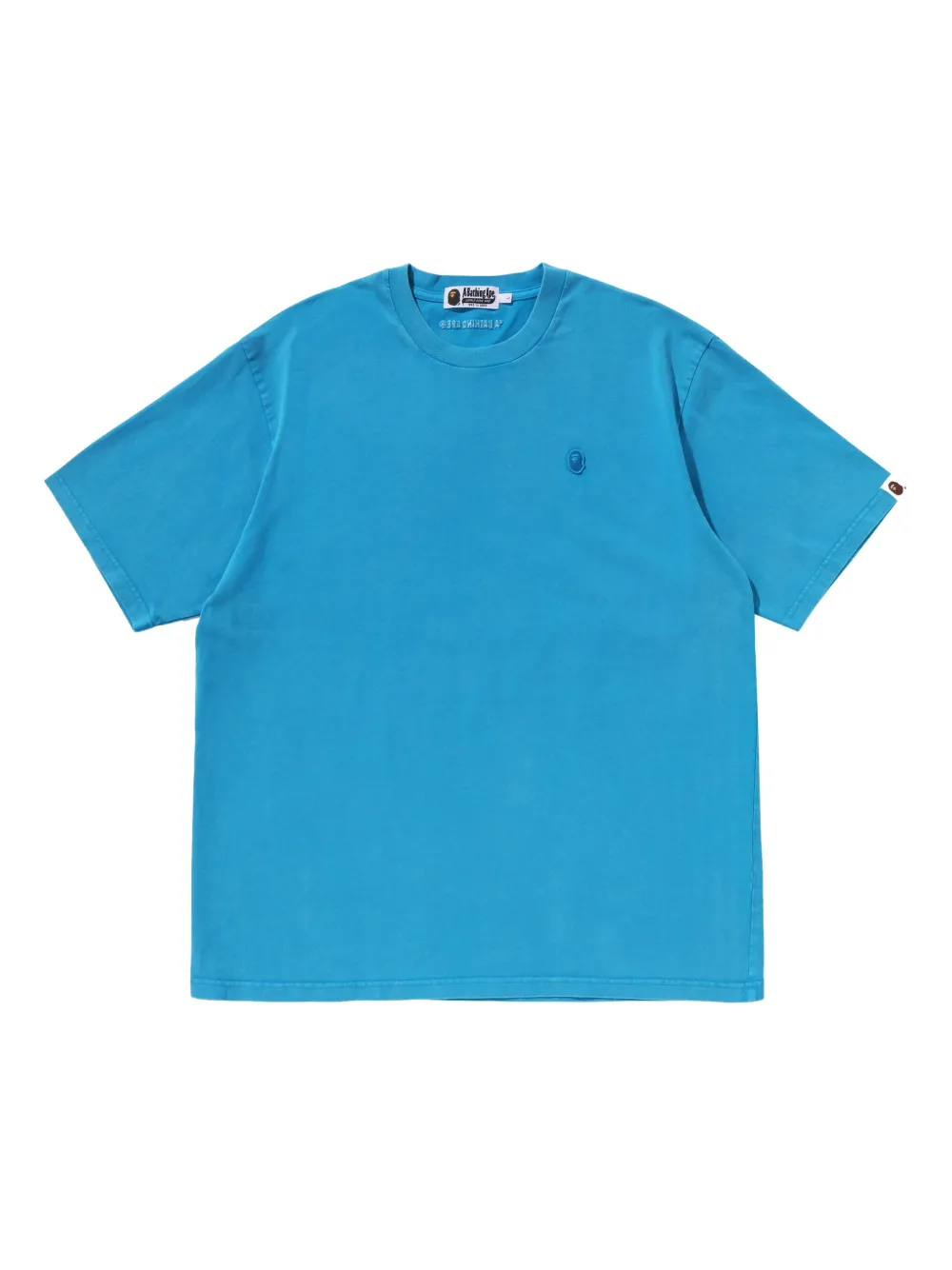 A BATHING APE® t-shirt en coton à patch logo | bleu | Image 1