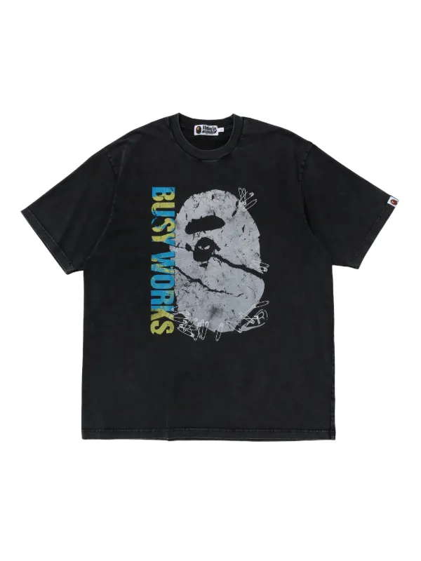 A BATHING APE® グラフィック Tシャツ | ブラック | FARFETCH JP