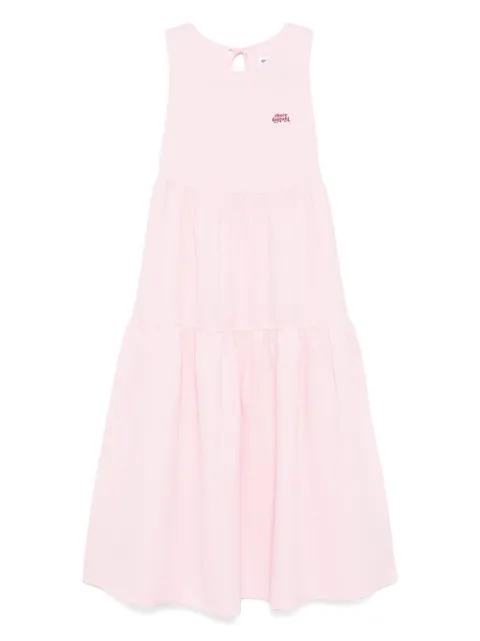 CHOCOOLATE logo-embroidered dress