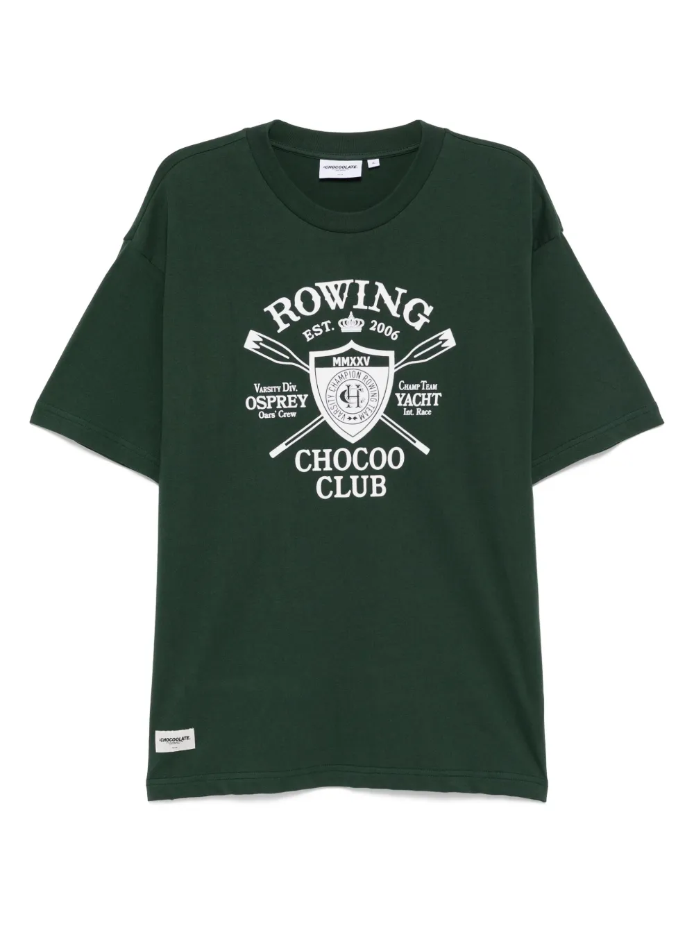 CHOCOOLATE embossed-printed T-shirt | Green | Image 1