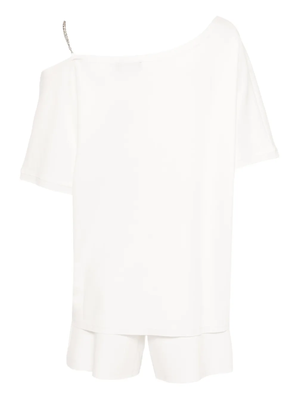 tout a coup T-shirt en shorts set Wit