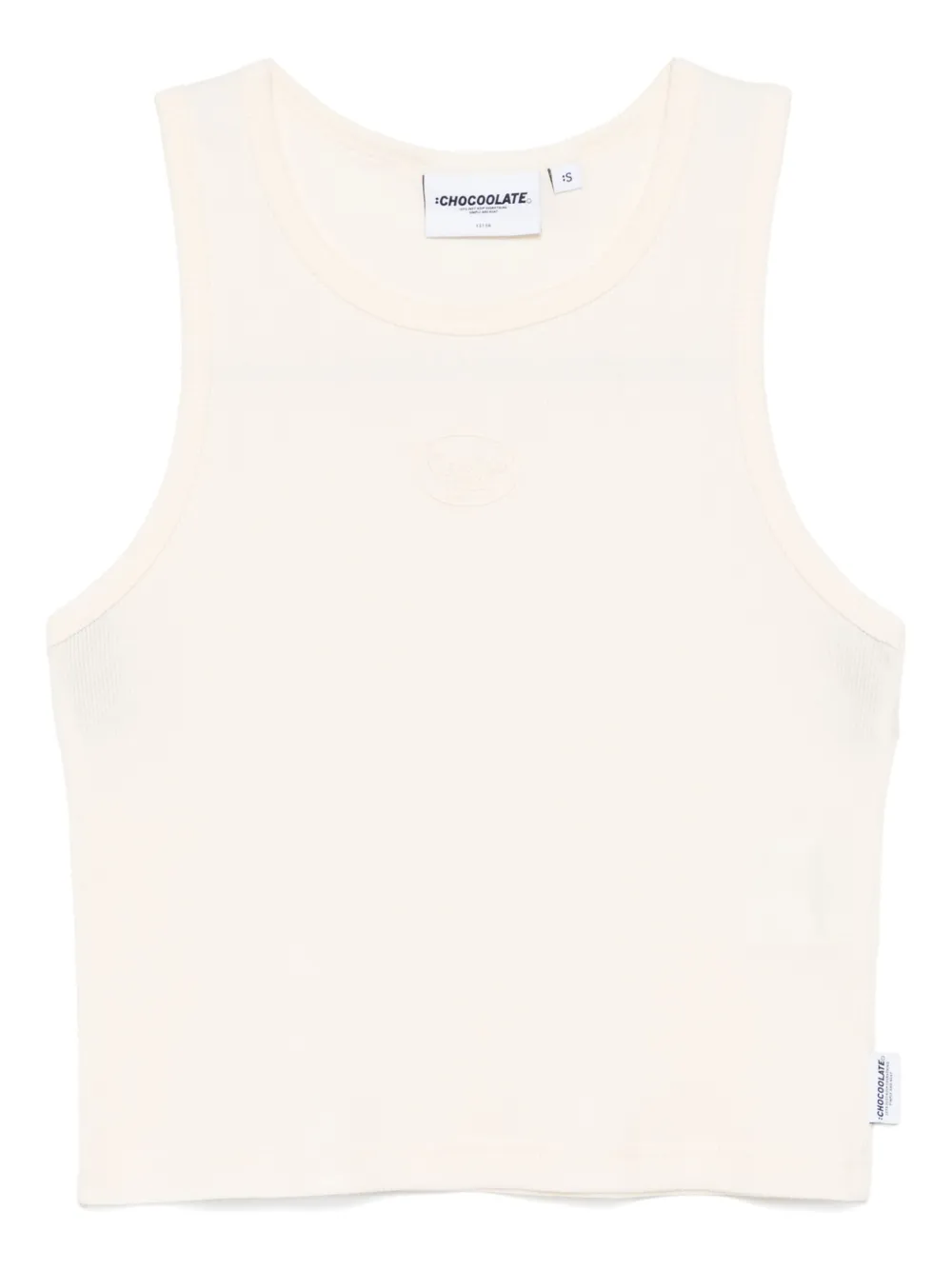 CHOCOOLATE embossed-logo tank top | Neutrals | Image 1