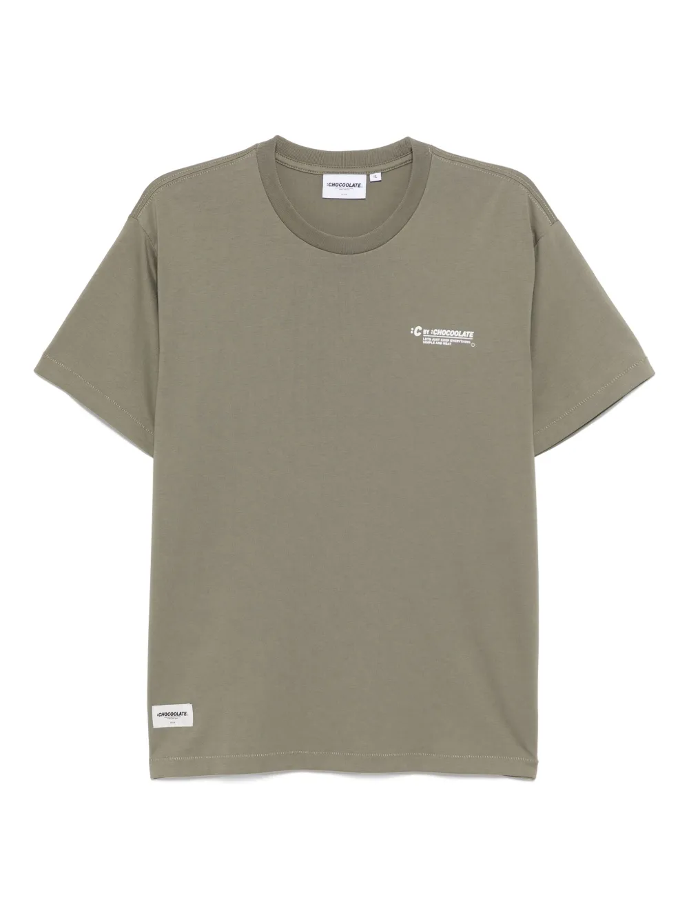 CHOCOOLATE T-shirt met logoprint Groen