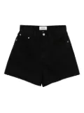 AGOLDE Rhoda cotton shorts - Holt holt (flat marbled blk)