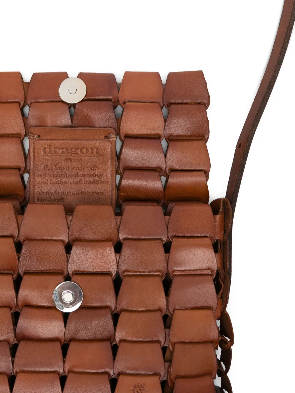 DRAGON DIFFUSION leather tote bag Bruin