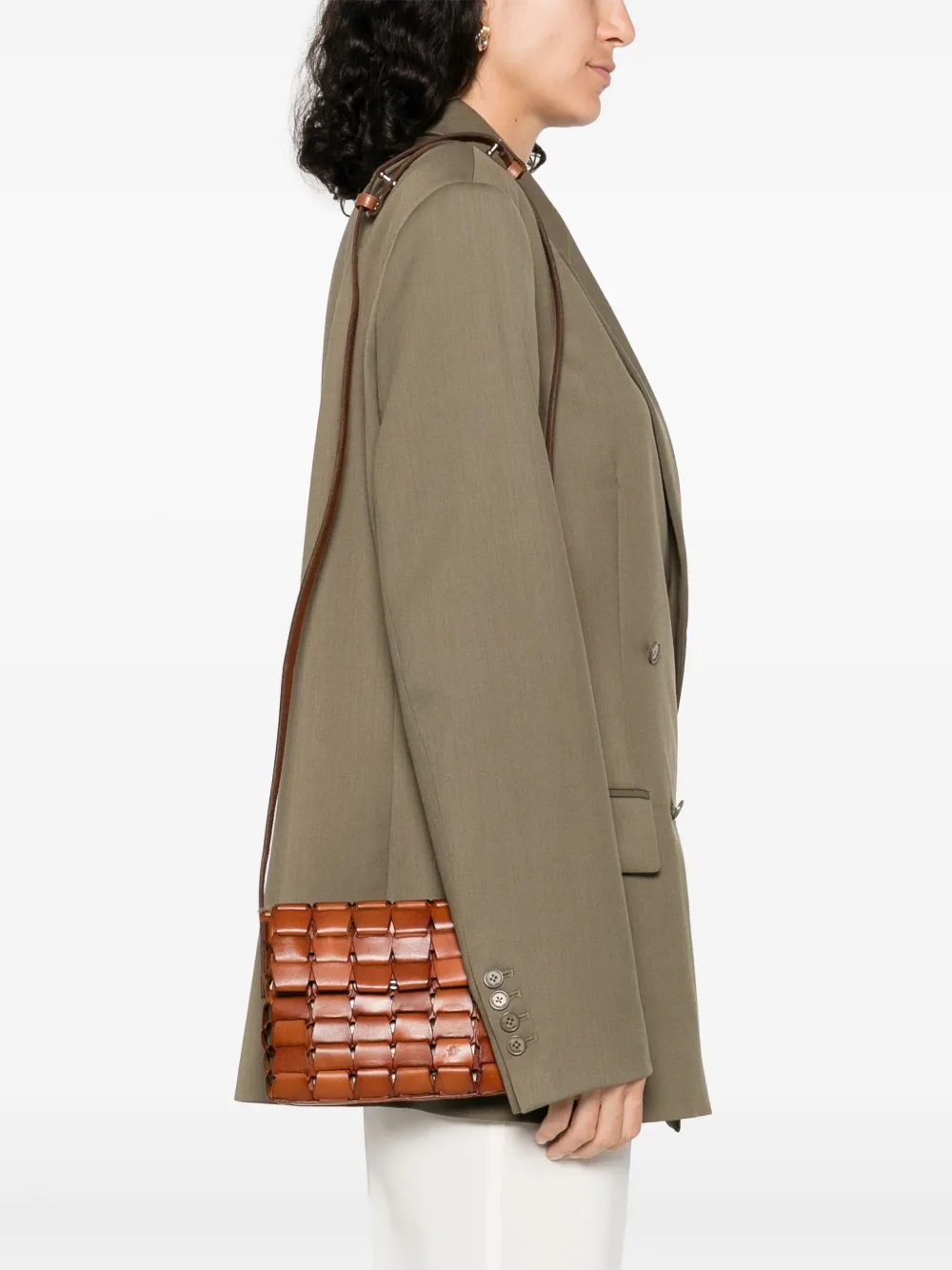 DRAGON DIFFUSION leather tote bag Bruin