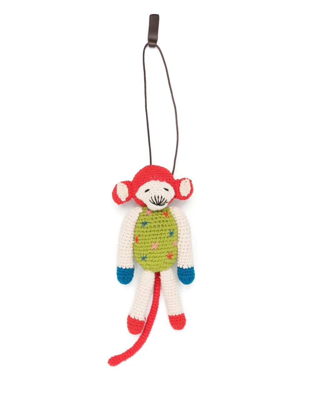 DRAGON DIFFUSION monkey-motif keyring | Green | Image 1