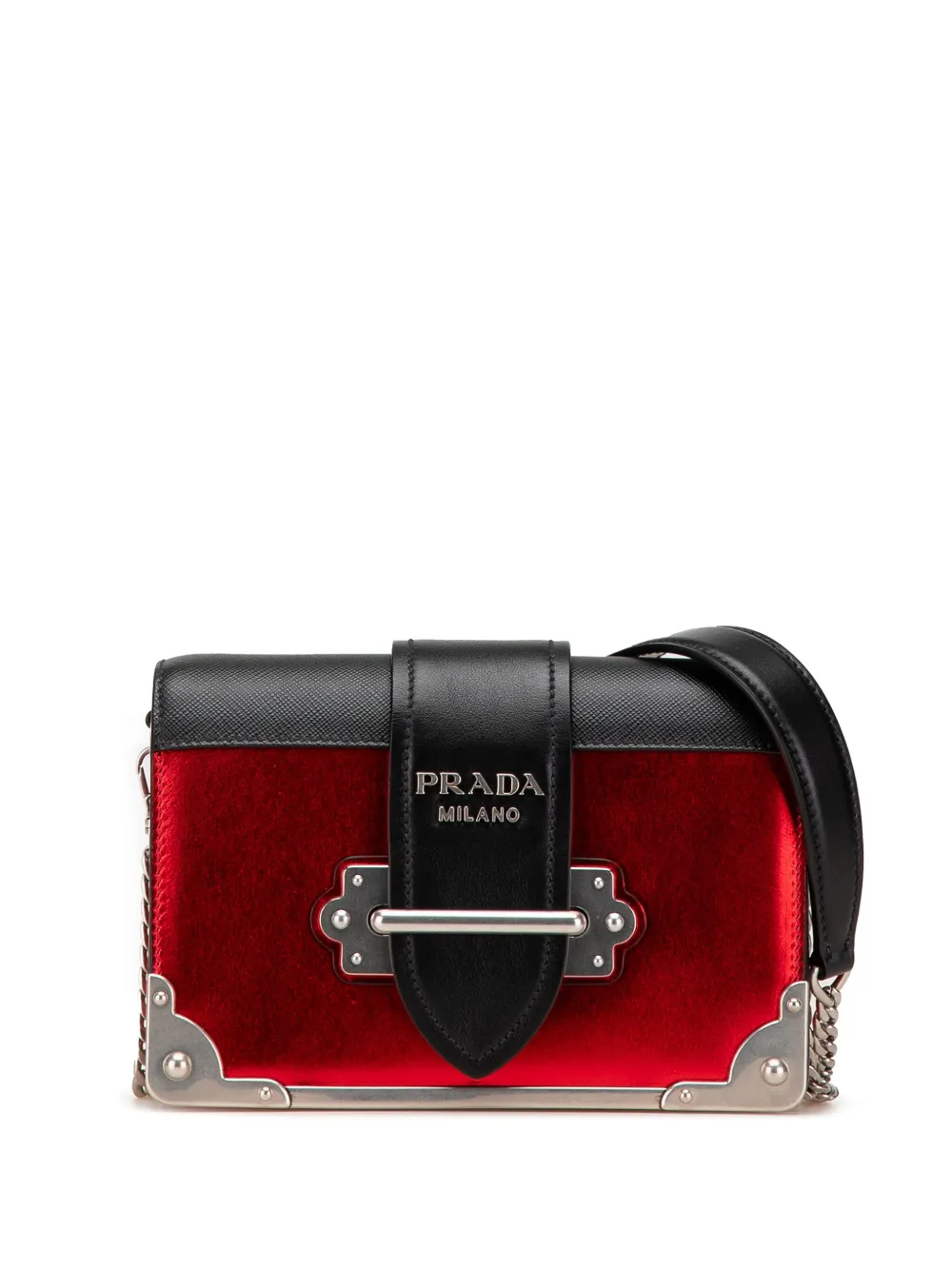 Prada Pre-Owned 2013-2024 Saffiano Trimmed City Calf Cahier crossbody Prada Pre-Owned 2013-2024 Saffiano Trimmed City Calf Cahier crossbody