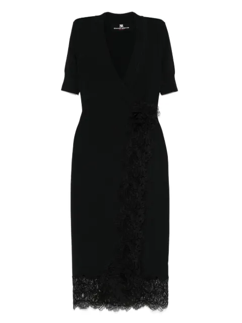 Ermanno Scervino lace-embellished wrap dress