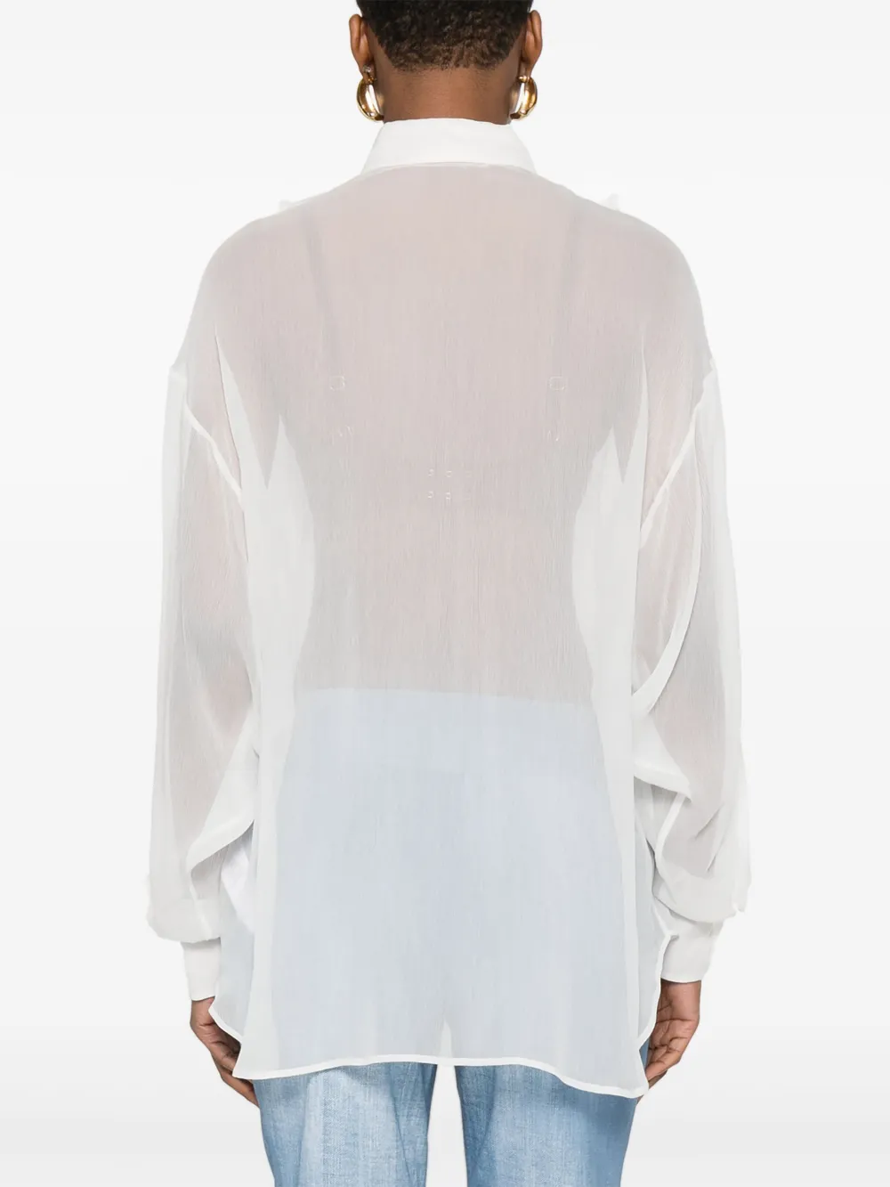 Ermanno Scervino Zijden blouse Wit