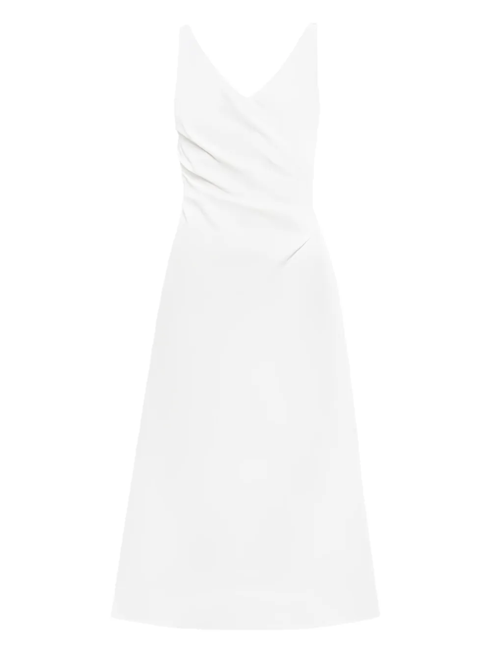 Ermanno Scervino pleated V-neck midi dress | White | Image 1