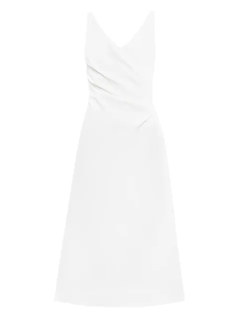 Ermanno Scervino pleated V-neck midi dress