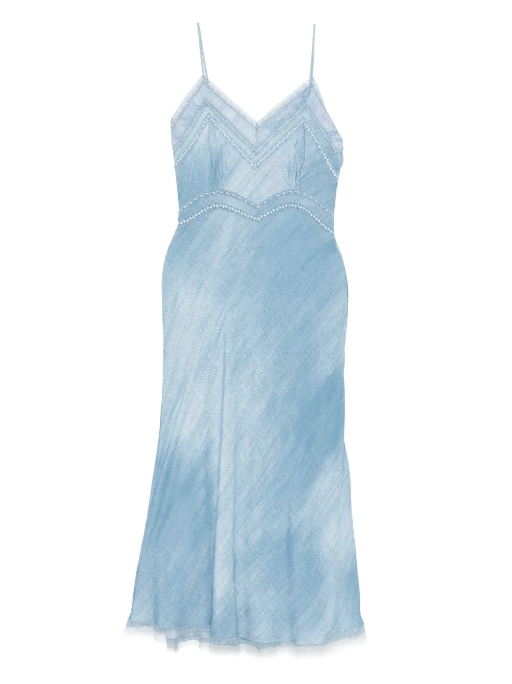 Ermanno Scervino vestido midi con diseño estampado | azul | Image 1