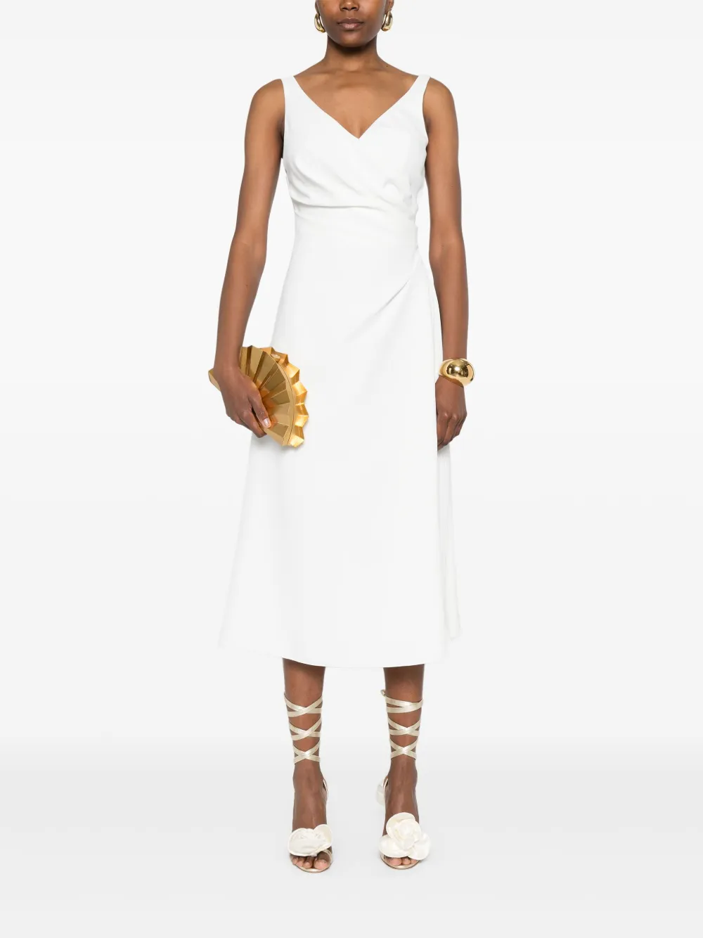 Ermanno Scervino crepe dress - Wit