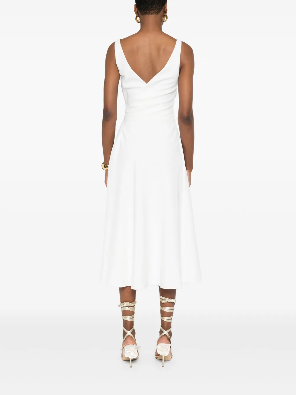 Ermanno Scervino Crêpe jurk Wit