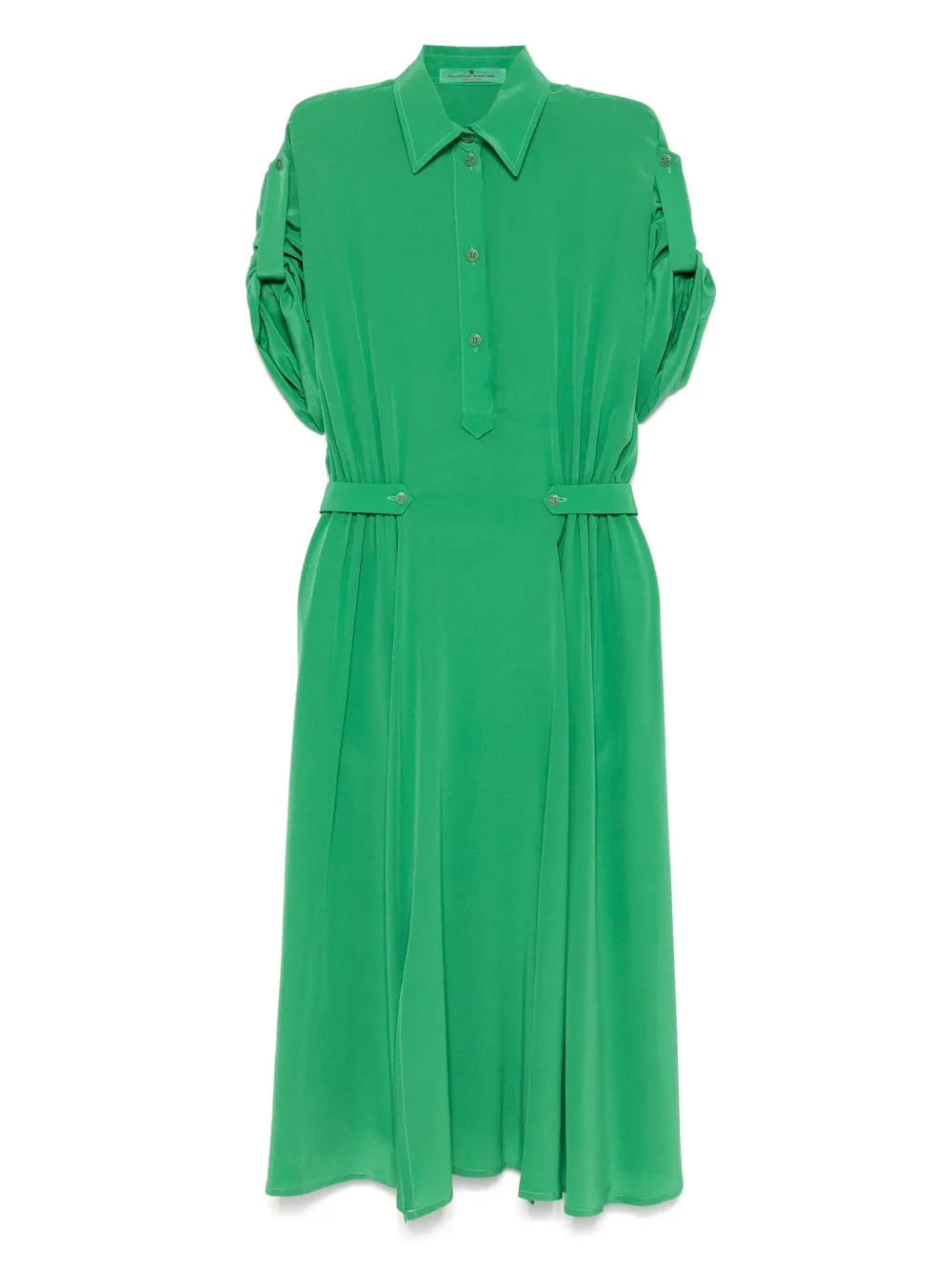 Ermanno Scervino robe en soie à coupe mi-longue | vert | Image 1