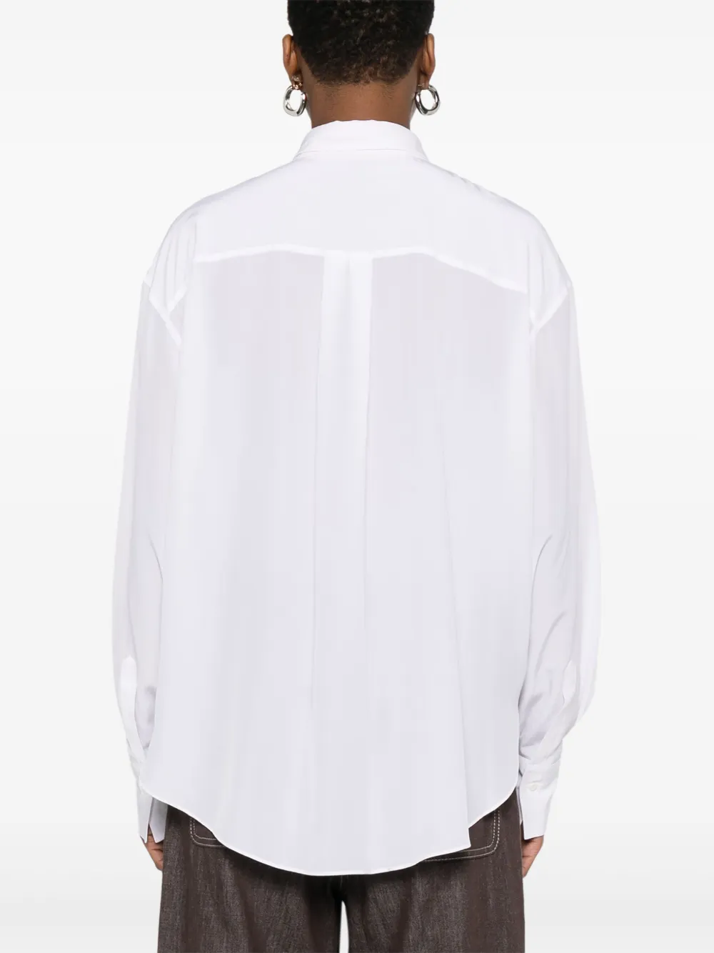 Brunello Cucinelli Zijden blouse Wit