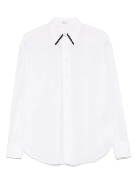 Brunello Cucinelli chemise à boutonnière sur le devant