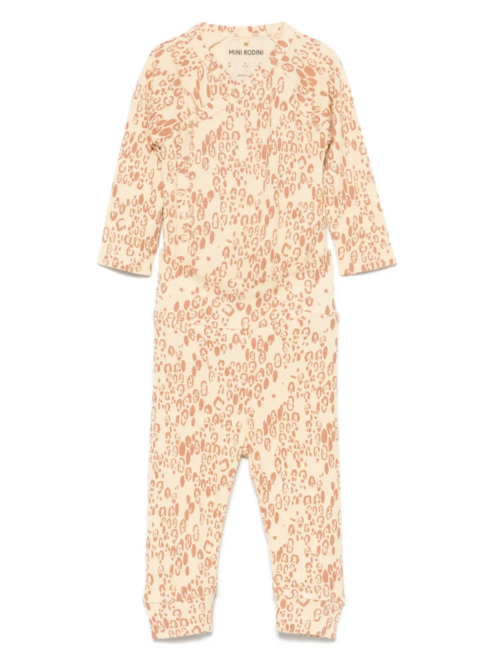 Mini Rodini abstract-print tracksuit | Yellow | Image 1