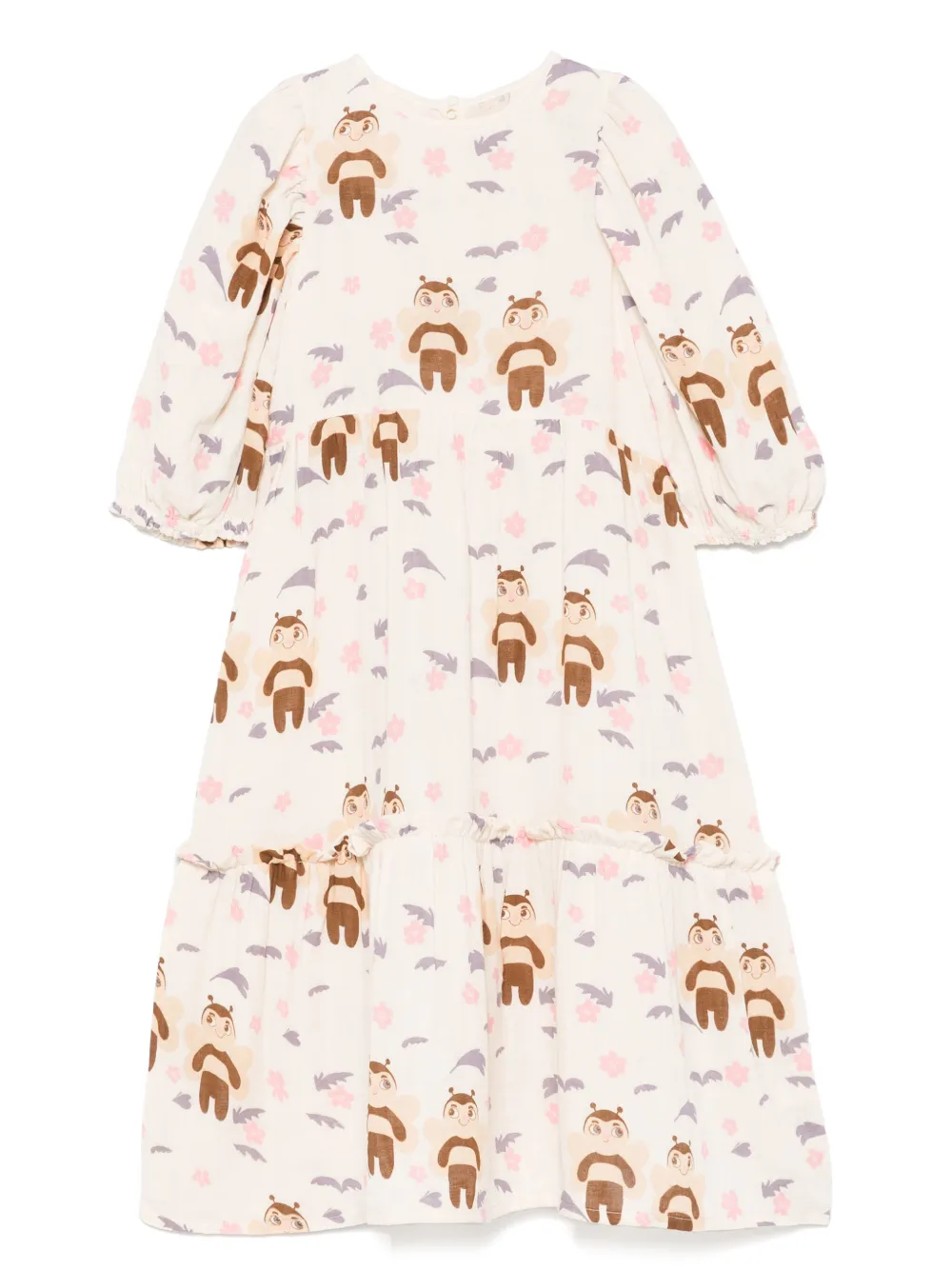 Mini Rodini vestido con estampado gráfico | blanco | Image 1