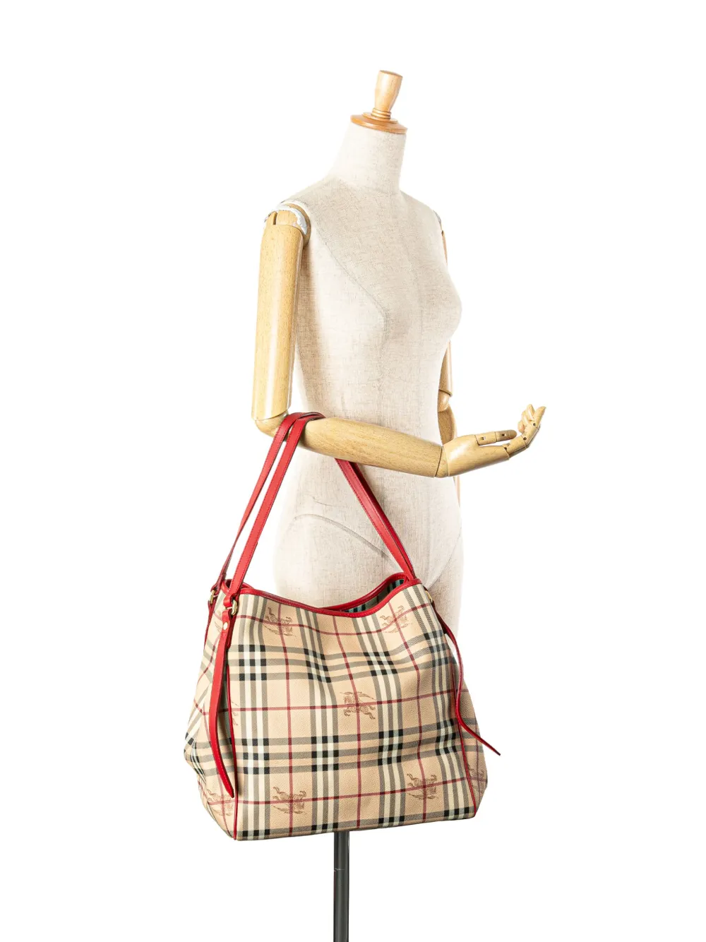 Burberry Pre-Owned 2000-2017 Large Haymarket Check Coated Canvas Canterbury tote bag | Pre-Owned | Image 2