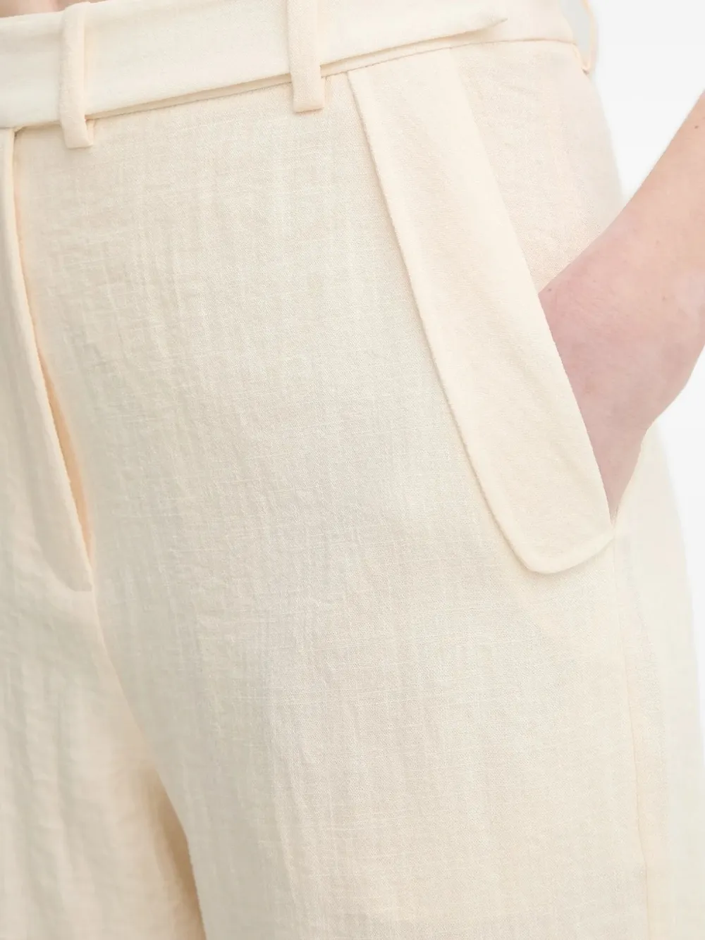 MUNTHE Broek met zakdetail Beige