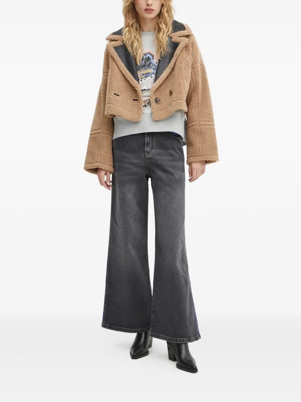 MUNTHE Sambino double-breasted jacket | Faux Fur & Shearling Jackets | Image 2