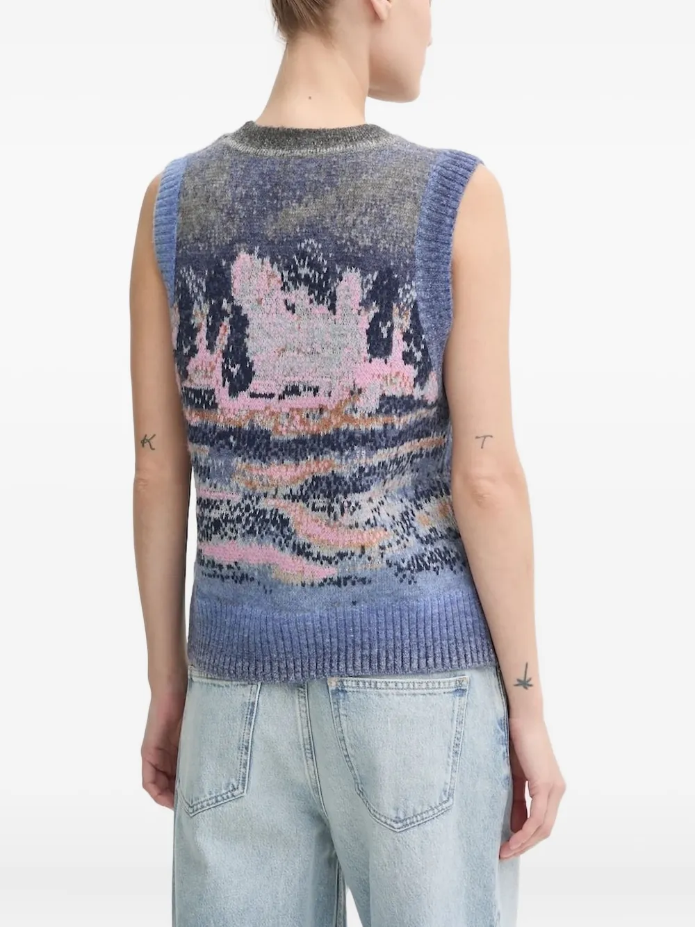 MUNTHE abstract-print sleeveless knitwear | ベスト＆タンクトップ | Image 2