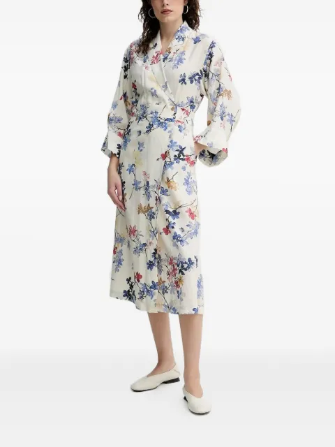 MUNTHE floral-print wrap dress