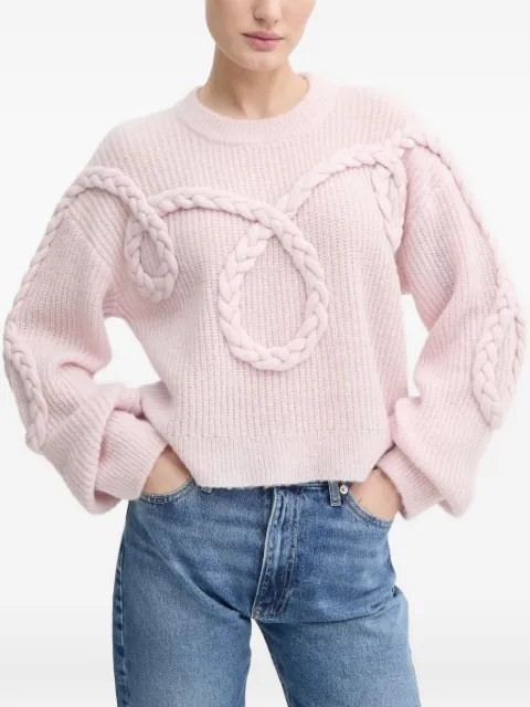 MUNTHE braided-detail sweater 