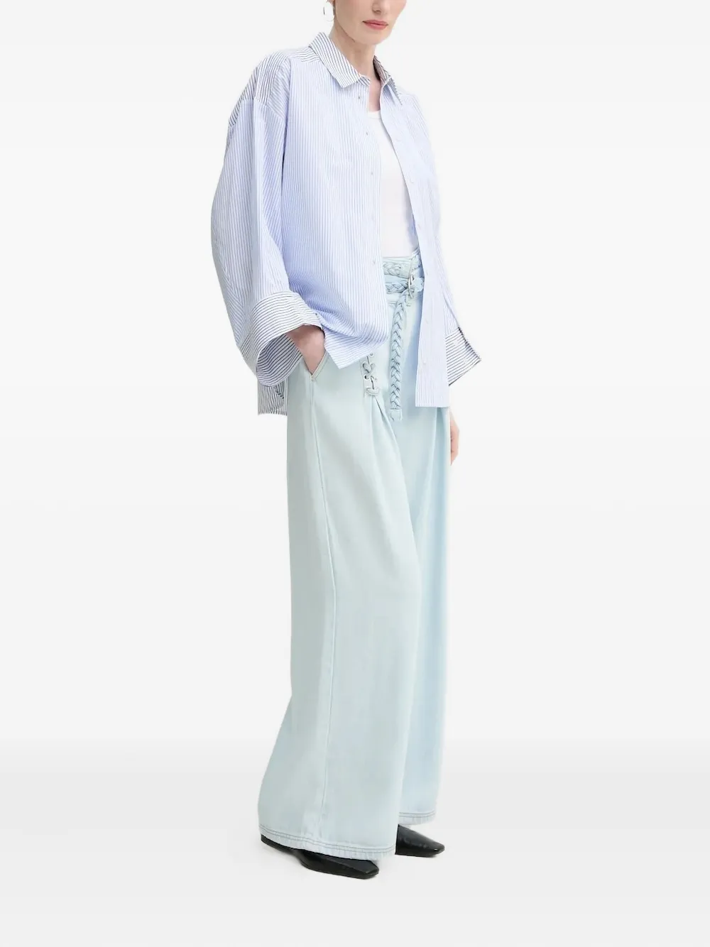 MUNTHE striped wide-cuff shirt | Shirts | Image 2