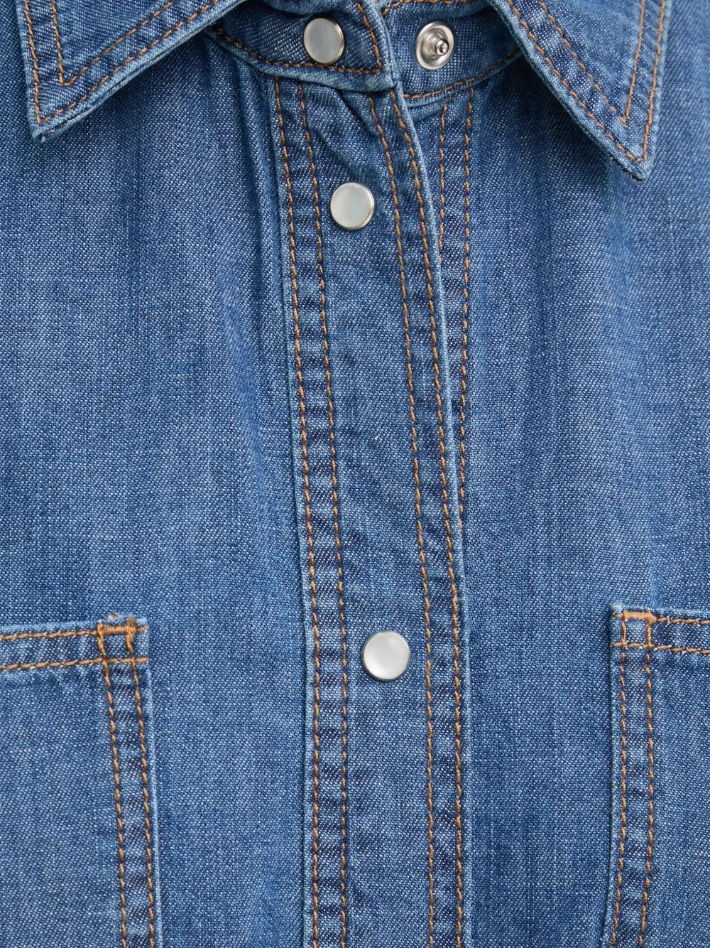 Munthe Belted Denim Dress In Blue