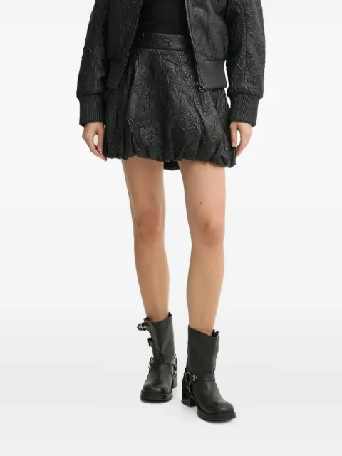 MUNTHE floral-embroidered balloon skirt