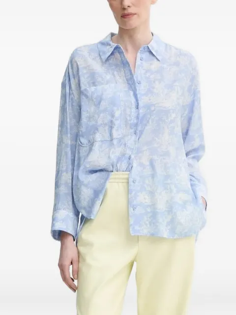 MUNTHE toile-print buttoned shirt