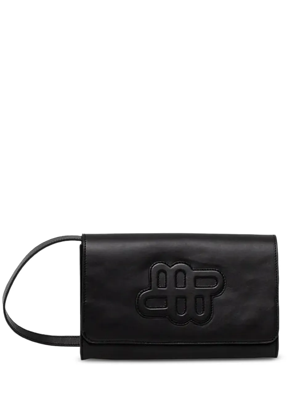 MUNTHE embossed logo cross body bag | Black | Image 1