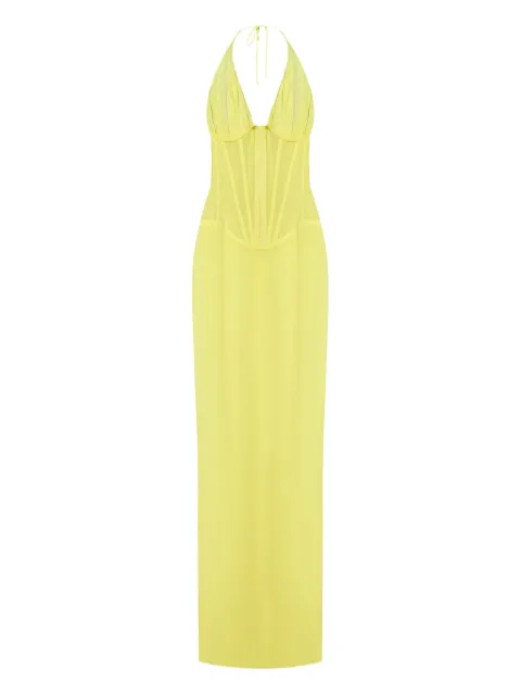 Mônot halterneck maxi dress