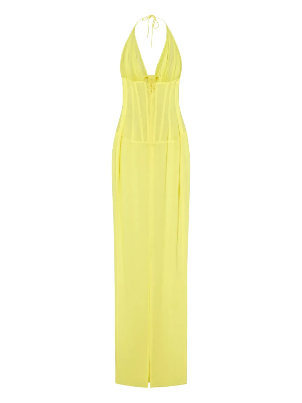Mônot halterneck maxi dress - Geel