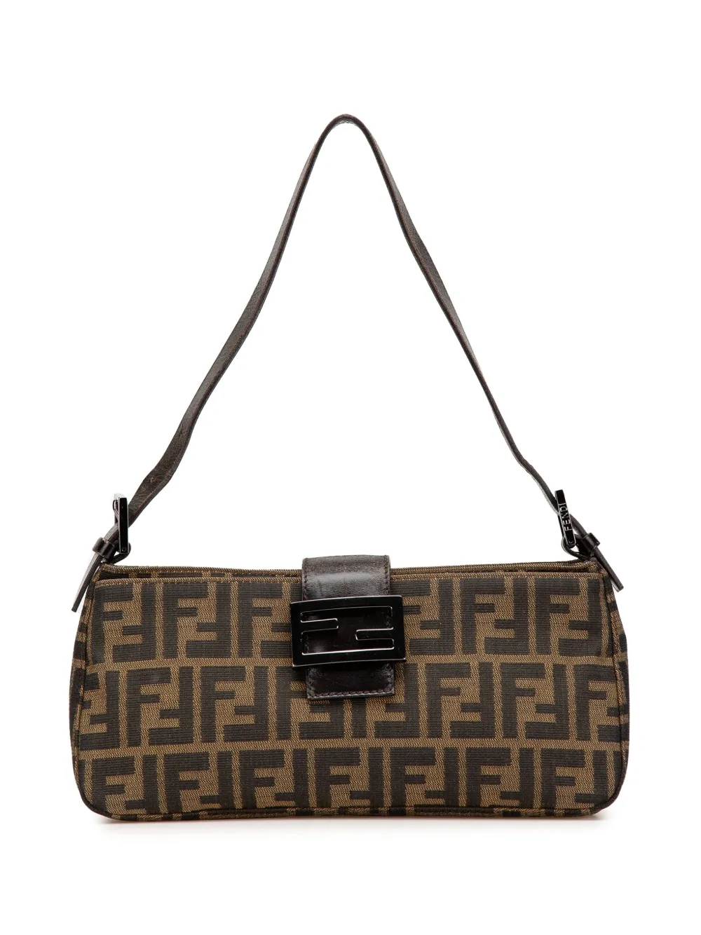 Fendi Pre-Owned 2010-2024 Zucca Canvas shoulder bag - ブラウン Fendi Pre-Owned 2010-2024 Zucca Canvas shoulder bag - ブラウン