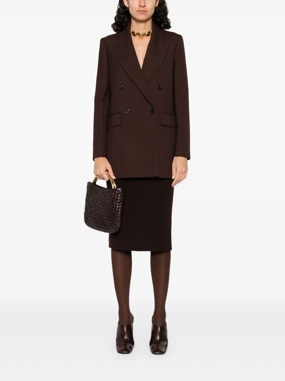 TOM FORD cashmere-blend skirt - Bruin