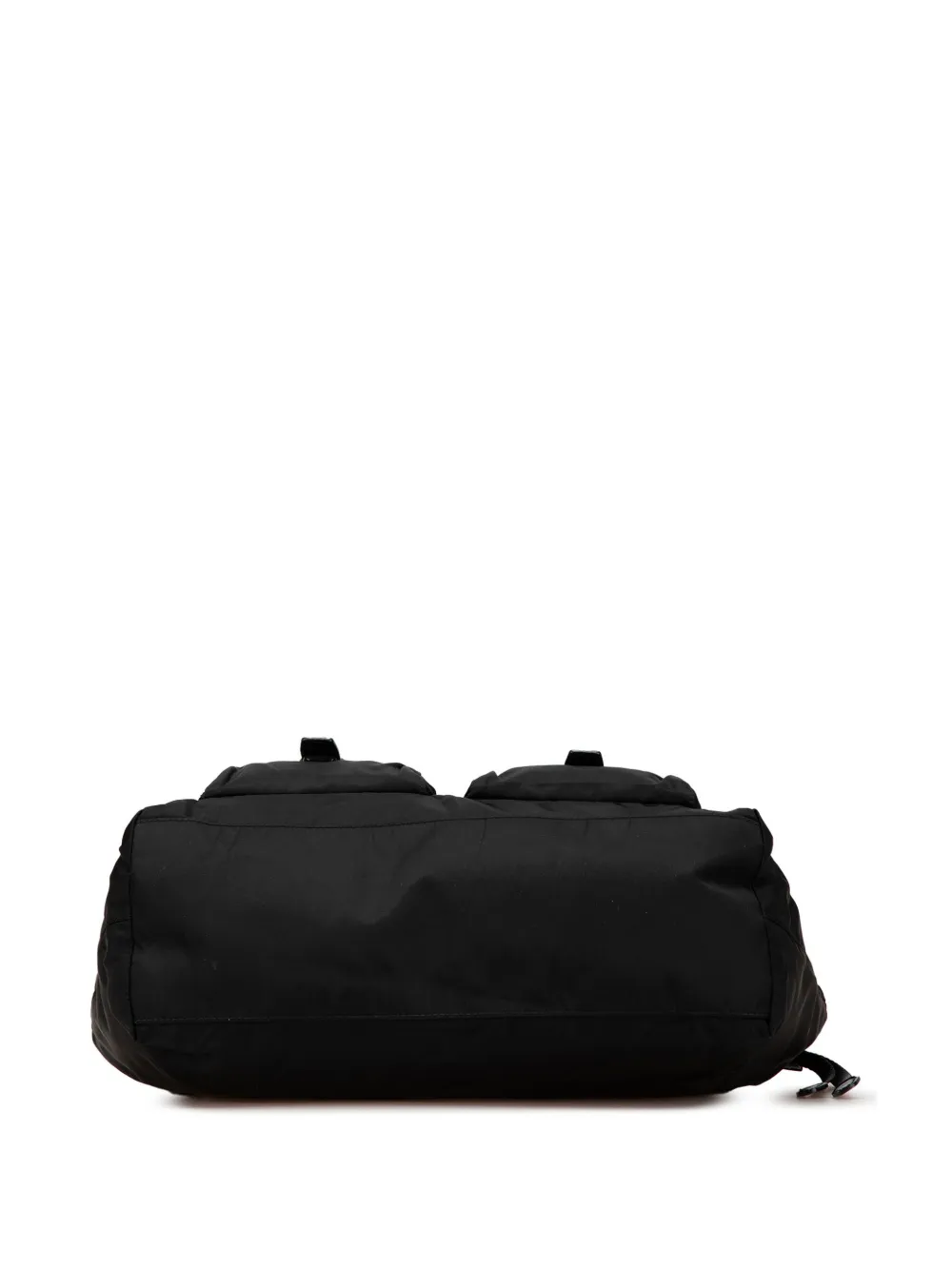 Pre-owned Prada 2013-2024 Tessuto Double Pocket Drawstring Shopping Tote Bag
