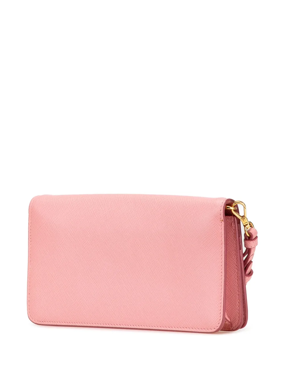 Pre-owned Prada 2000-2024 Saffiano Lux Wallet On Chain Crossbody Bag
