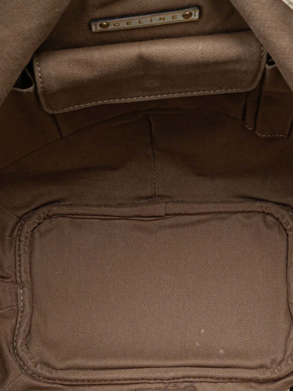 Pre-owned Celine 2007 Macadam Canvas Bittersweet Handbag